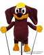 Dog spaniel rod puppet poodle