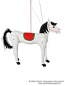Horse wood marionette