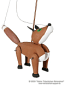 Fox wood marionette