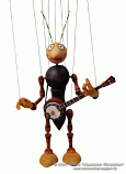 Banjo musician marionette 