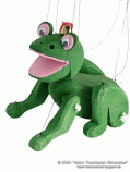 The Frog Princess wood marionette