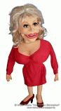 Dolly ventriloquist puppet
