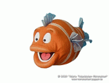 Fish foam puppet