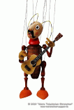 Guitarist musician marionette 