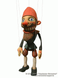 Gnome wood marionette   