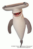 Hammerhead shark foam puppet  