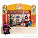 Wooden puppet theater Little Red Riding Hood