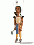 Indian wood marionette
