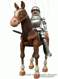 Knight on horse marionettes    