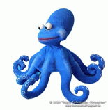 Octopus foam puppet