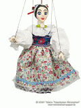 Jana marionette in folk costume 