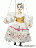 Eva marionette in folk costume