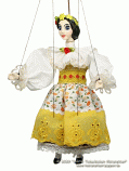 Alena marionette in folk costume
