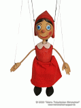 Little Red Riding Hood wood marionette