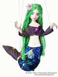 Mermaid Attina marionette