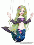 Mermaid Adela marionette