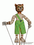 Cat Findus by Pettersson and Findus stick puppet