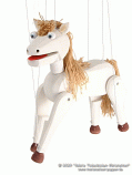 Horse wood marionette