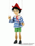 Pinocchio wood marionette