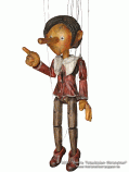 Pinocchio wood marionette