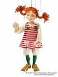 Girl with braids marionette