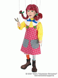 Pippi Longstocking marionette                                  