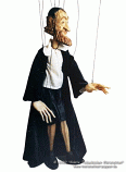 Rabbi wood marionette 