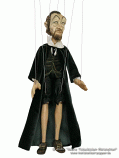Rabbi wood marionette
