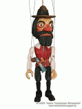 Forest Robber Hans wood marionette