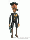 Sheriff wood marionette