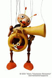 Trumpeter musician marionette  