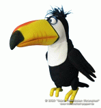 Toucan foam puppet  