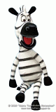 Zebra foam puppet                                           
