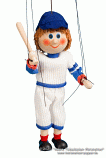 Baseball player marionette