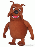 Dog Buldog foam puppet