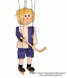 Hockey player marionette