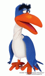 Hornbill foam puppet