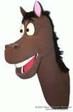 Horse foam puppet