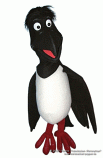 Magpie foam puppet