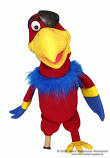 Parrot foam puppet