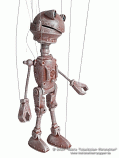 Robot Paro marionette