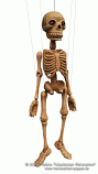 Skeleton wood marionette