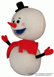 Snowman foam puppet