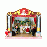 Home puppets theater and 6 marionettes    