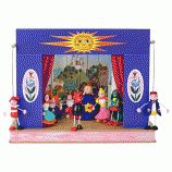 Portable puppet theatre "Sunshine" and 10 marionettes 