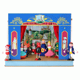Portable puppet theatre "Castle" and 10 marionettes